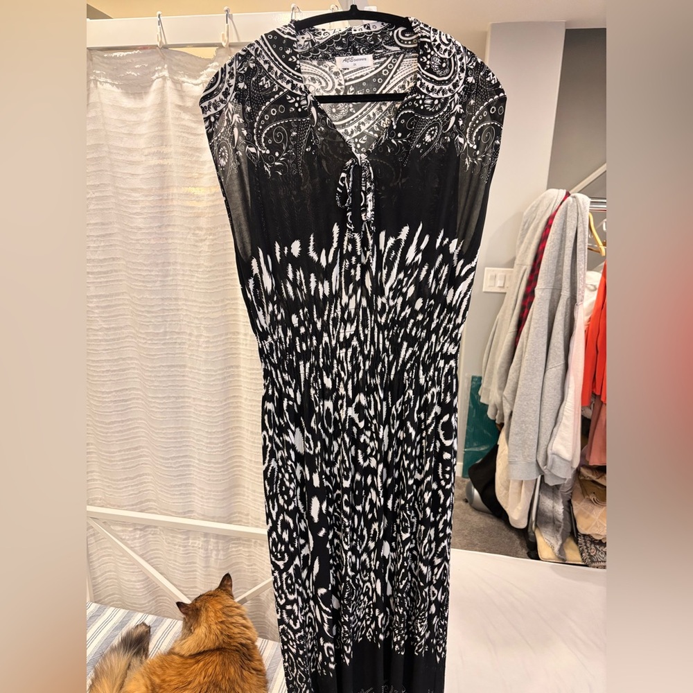 Black and White Maxi Dress